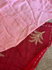 Rani pink chiffon saree - kasumi.in