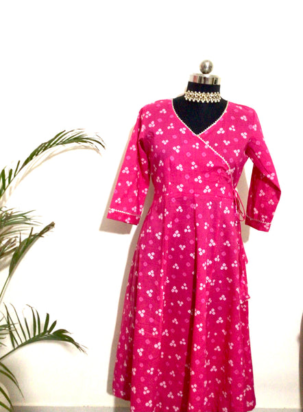 Pink cotton dress