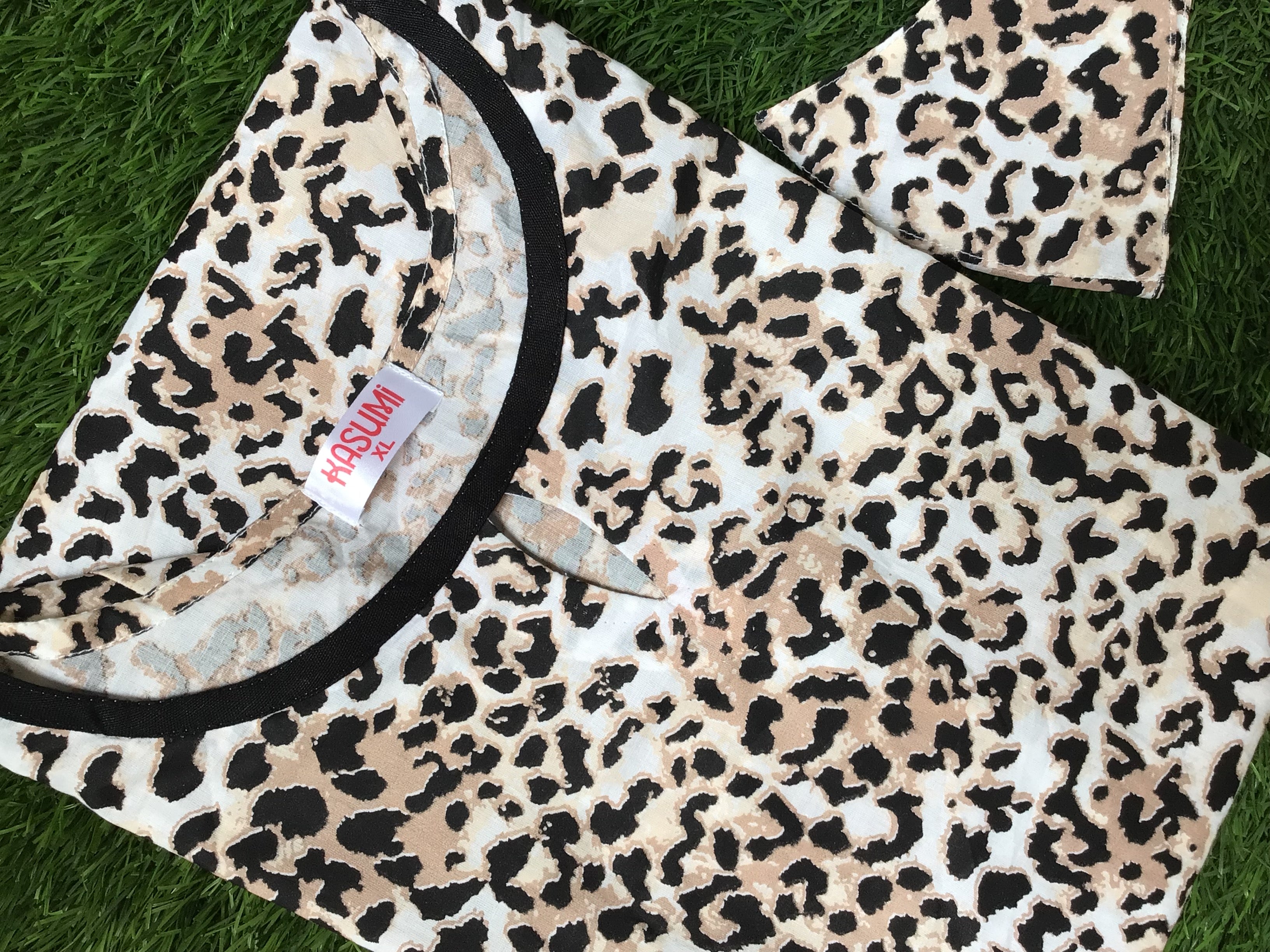 Tiger print cotton kurti - kasumi.in